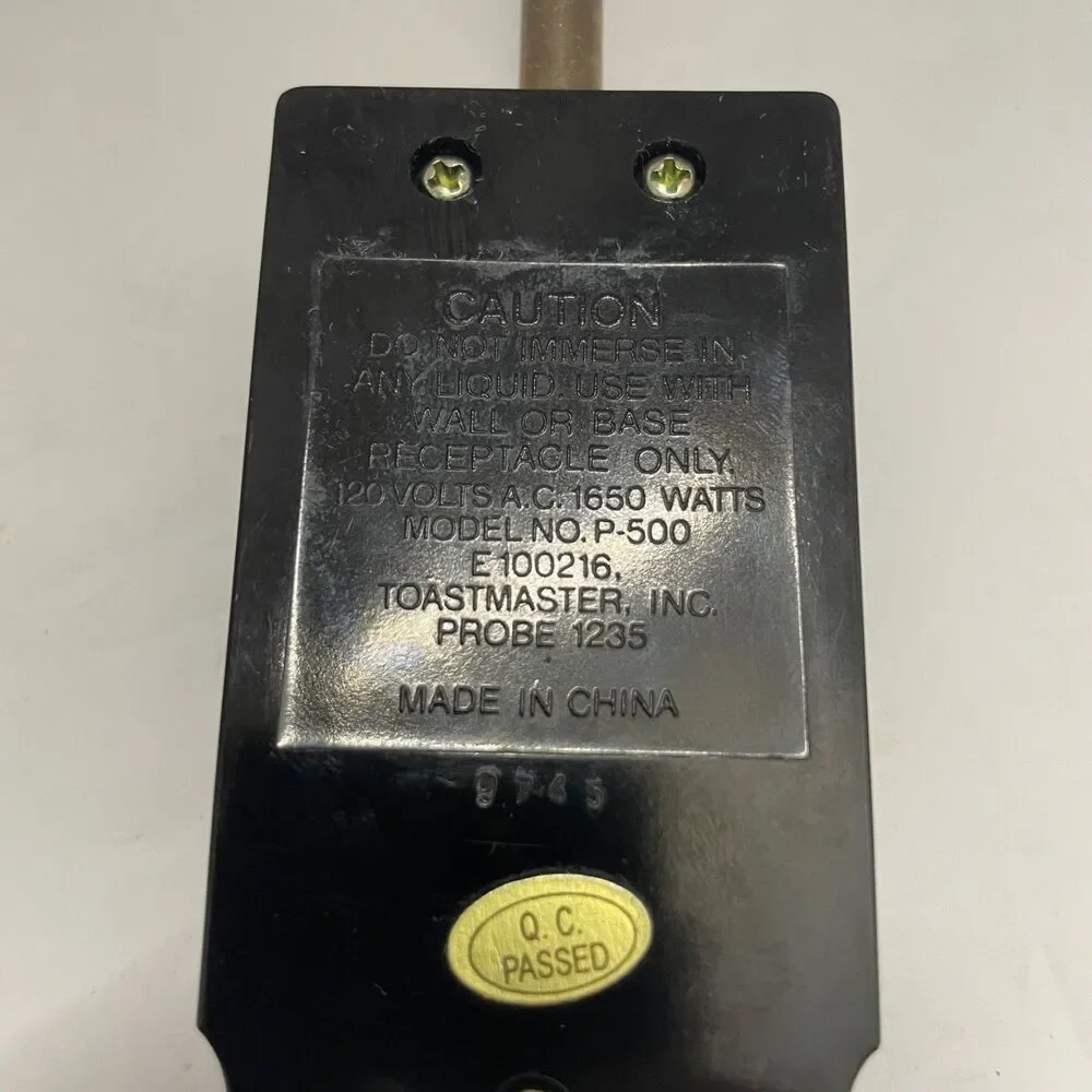 Toastmaster Model P-500 Electric Skillet Temperature Control Heat Probe